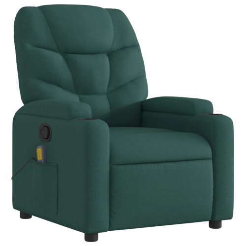 VidaXL vidaXL Massagesessel Dunkelgrün Stoff 2