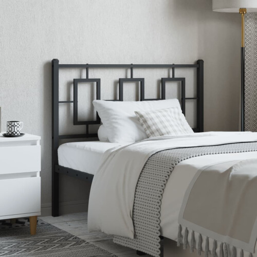 VidaXL vidaXL Metal Headboard Black 39.4