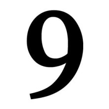 Nummer 9 Lille (D0102H7CIPU)