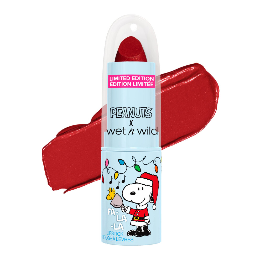 Wet N Wild Peanut Collection Fa-La-La Lipstick Santa Snoopy