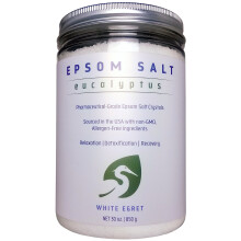 WHITE EGRET Epsom Salt Eucalyptus 2.5 Pound