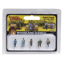 Woodland Scenics Scale Figur 1/8 """" Siddende mennesker