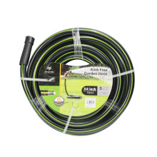Worth Garden 3/4 inch x 30 meter lange waterslang - robuuste duurzame niet-knikkende zwarte tuinslang - slang van PVC-materiaal met messing fittingen