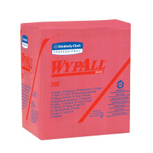 Kimberly-Clark Professional WYPALL X80 SHOPPRO 12 1/2"""" x 12"""" punainen HYDROKNIT nelj   nnestaittopyyhin (1/pakkaus)