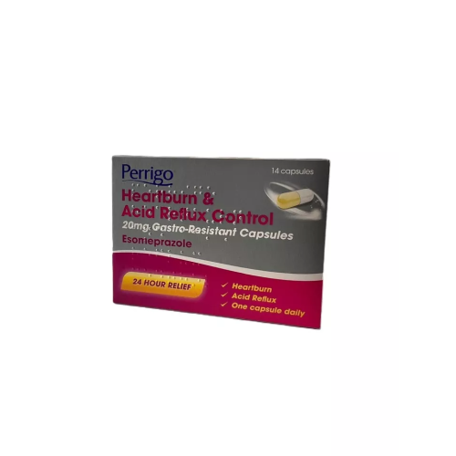 Perrigo Esomeprazole 20mg Gastro Resistant Capsules (7)