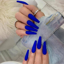 Matte Full Cover Manicure False Nails Coffin Fake Nail Ballerina Nail Nail Tips