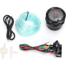 Turbo Boost Gauge, 52mm / 2in 7 Colors Led Turbo Boost Meter Car Modification Instrument Set
