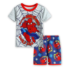 (B, 3-4 Years) 1-6 Years Spiderman Boys Outfits T-shirt Shorts Sets