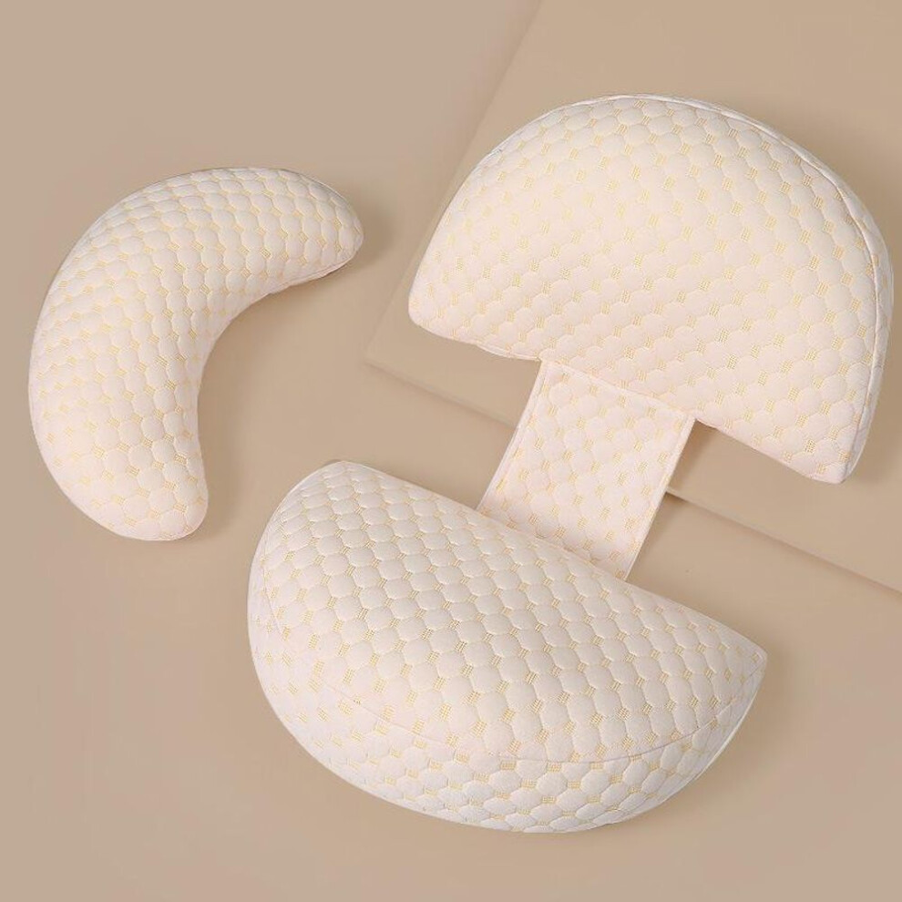 (pink, 1 set) 1 Pc Maternity Wedge Sleeping Pillow, Removable And Adjustable Reversible Pillow With Cover, Provides Abdominal/back Support For Pregnant Women
