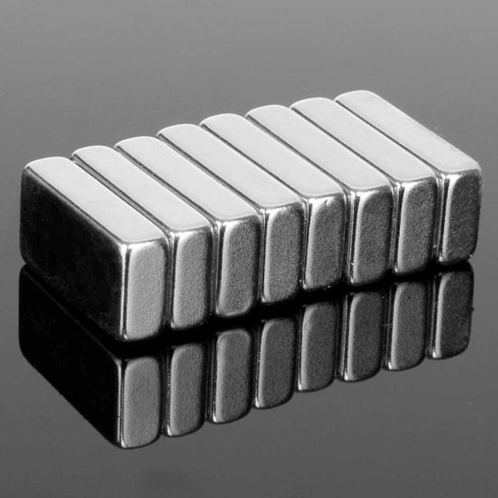 (8Pcs) 8pcs 20x10x5mm N52 Cuboid Rare Earth Neodymium Fridge Magnets Super Strong Block