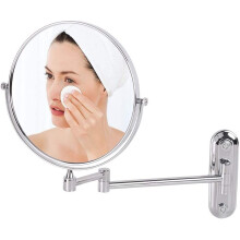 8 Inch 5X Magnifying Wall Mounted Makeup Mirror