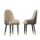 Set Of 2 Upholstered Cushion Kitchen Dining Room Chairs High Back 1