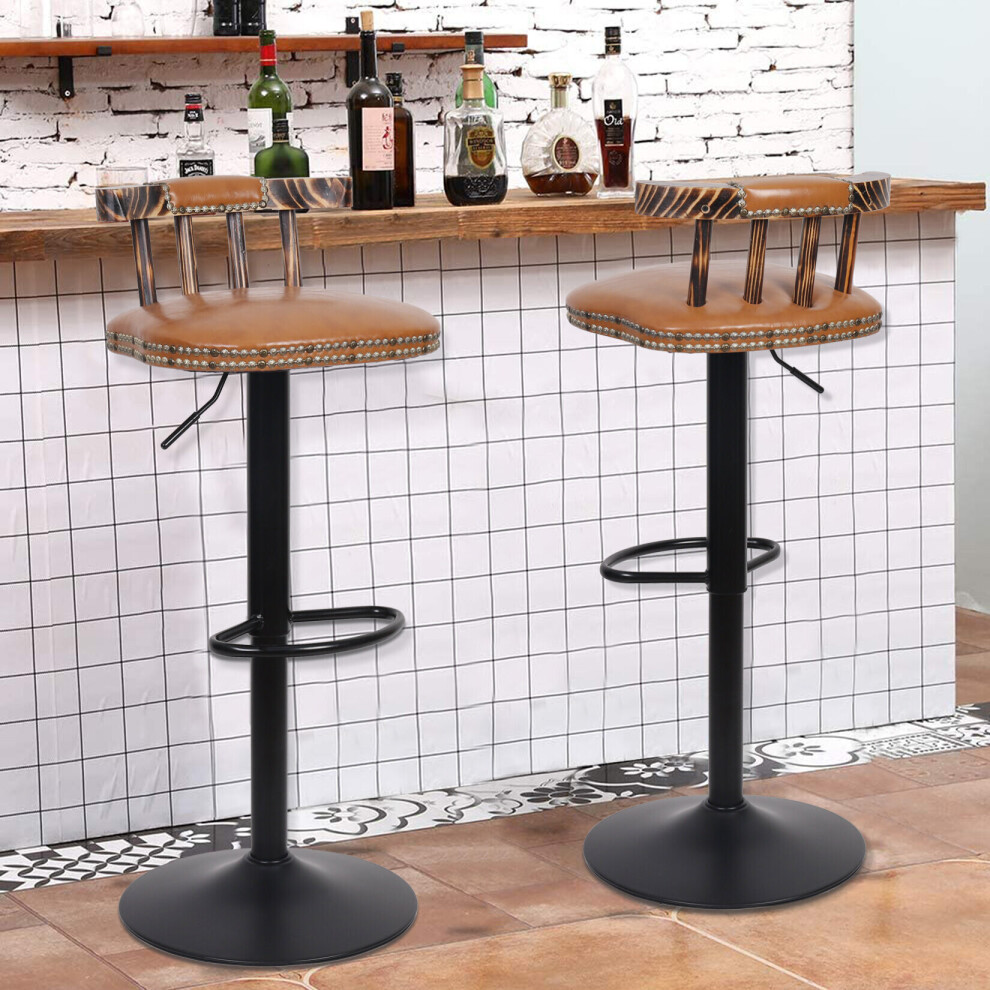Tabourets de bar Ensemble de tabourets de bar 2 : Chaise de comptoir réglable pour déjeuner