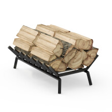 UNHO Kaminholz-Rost Heavy Duty Stahl Brennholz brennende Rack-Halter