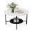 Modern Coffee Table 2 Tier Living Room Desk Sintered Stone 1