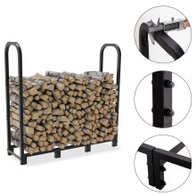 4ft Brennholz Rack Heavy Duty Log Rack Brennholz Lagerung Rack Halter