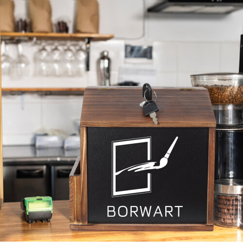 Wooden Wall Mounted Donation Comment Suggestion Box Ballot Boxes