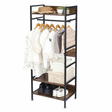 Industrial Free Standing Coat Rack Cloth Rack for Entryway Bedroom