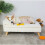 Bingopaw Luxury Cat Bed Stool Dog Sofa Couch Bed Rubber Wood Legs 1