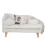 Bingopaw Luxury Cat Bed Stool Dog Sofa Couch Bed Rubber Wood Legs 1