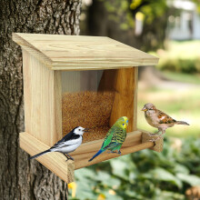 Garten Kardinal hölzerne Vogelhäuschen Futterhaus für hängende Wildvogelfütterung