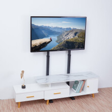 Floor Standing TV Mount Stand Bracket Height Adjustable for 32-65