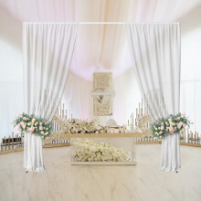 3x3m Eisen Hochzeit Archway Backdrop Requisiten Blumendekoration Stand
