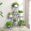 7 Tier Plant Rack Eisen Blumentopf Halter Home Garden Decor Regal 1