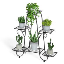 6 Tier Plant Rack Flower Pot Holder Home Garden Decor Shelf