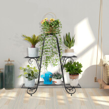 6 Tier Plant Rack Blumentopf Halter Home Garden Decor Regal