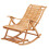 Chaise longue pliante en bambou avec massage Repose-pieds 1