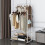 Metal Garment Rack Double Rail Clothes Storage Organizer Shelf 1