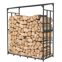 UNHO Heavy Duty Metall Brennholz Regal Stand Kamin Holz Lagerung Halter