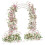 White Wedding Ceremony Arch Frame Metal Backdrop Garden Archway 1