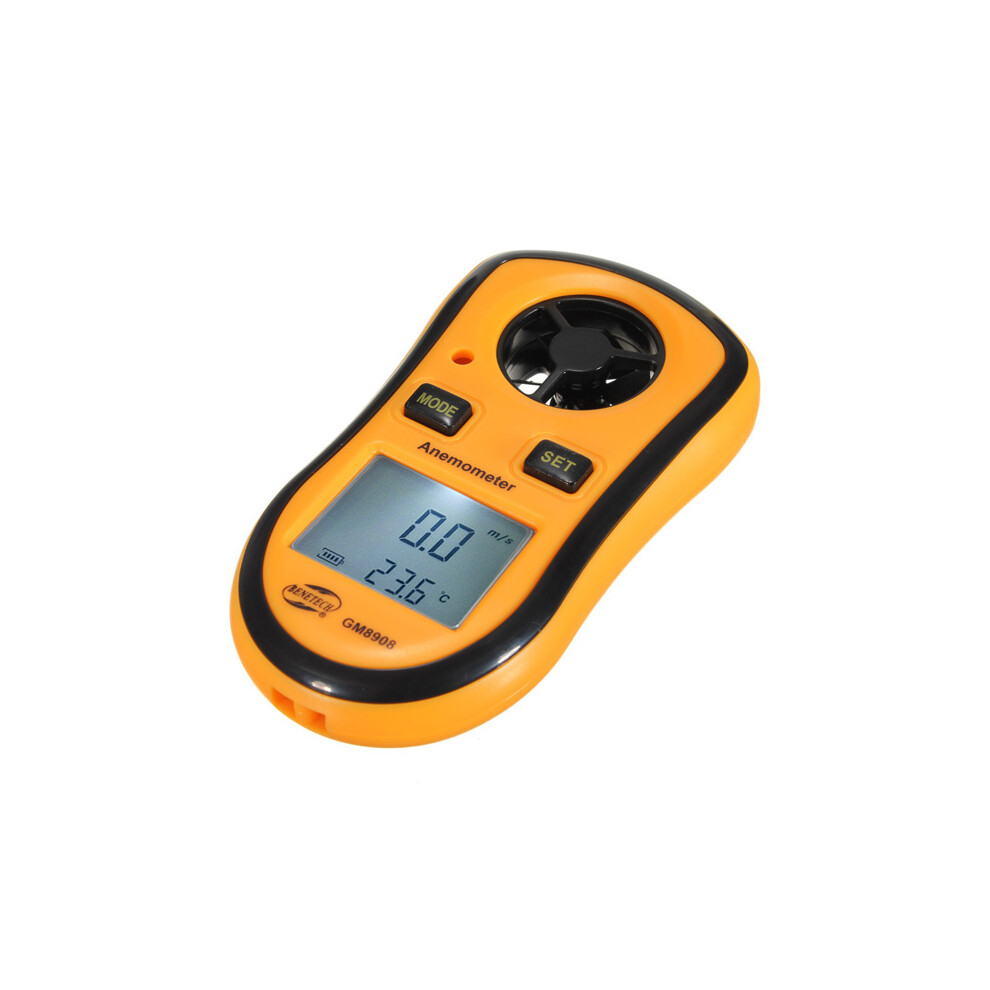 New Gm8908 Digital Pocket Wind Speed Gauge Meter Anemometer Thermometer 729601522734