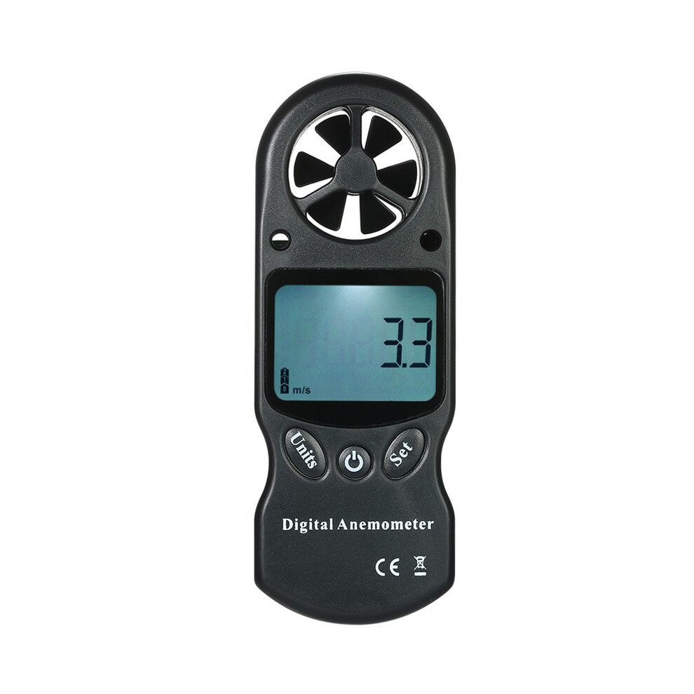 New 3 In 1 Handheld Digital Anemometer Wind Speed Meter Thermometer Hyprometer 729601522741