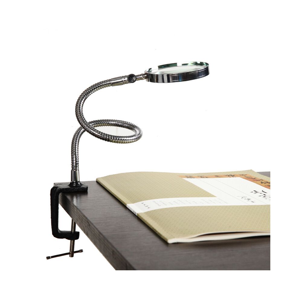 New Magnifier Flexible Neck Magnifying Desk Table Clamp Plastic Folders Metal Horse 3.5X 100mm Lens Loupe Repair Magnifier