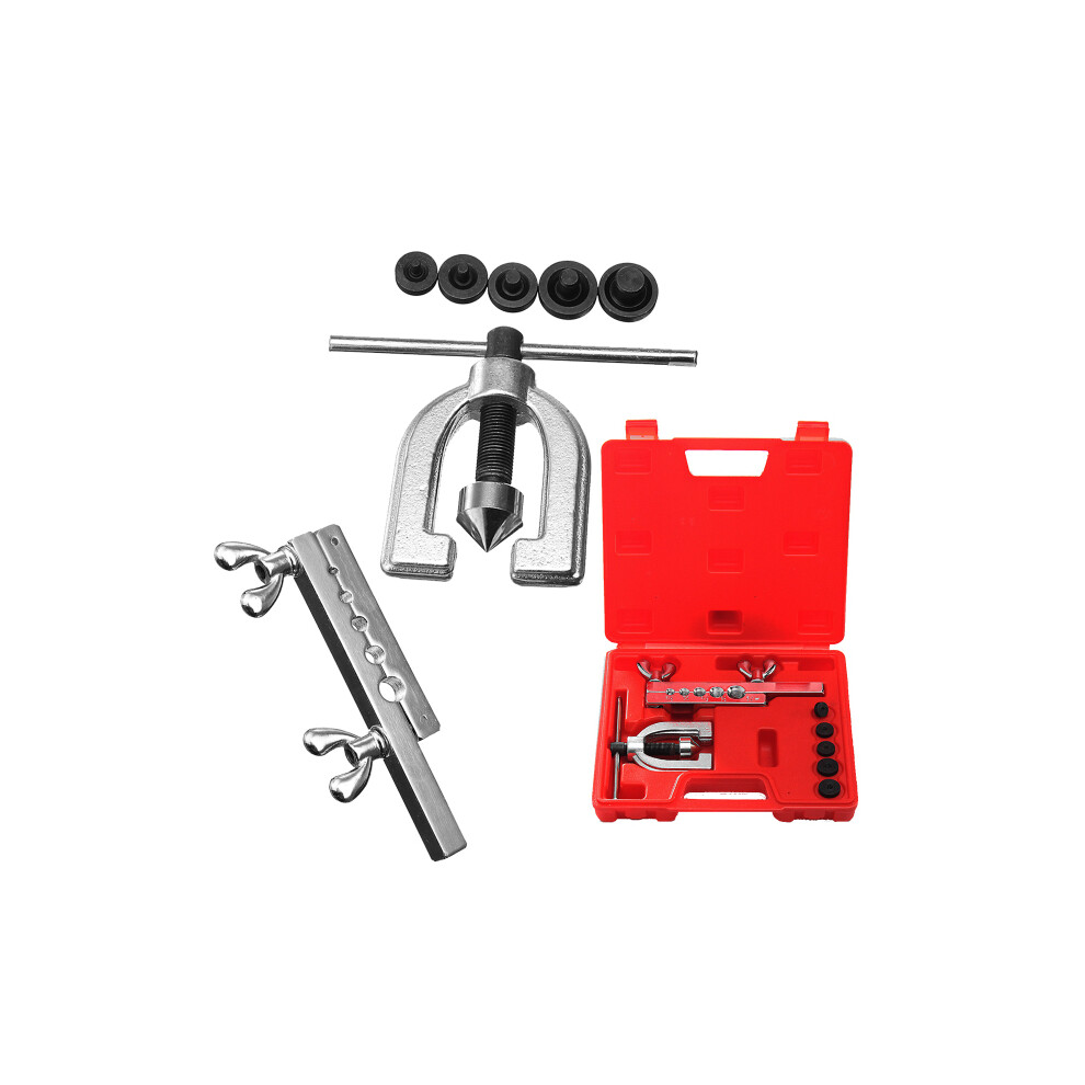 New Ct-2032C Ratchet Eccentric Cone Reamers Double Flare Brake Line Flaring Hand Tool Set Kit With Case Red 623414360715