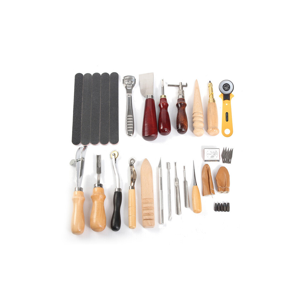 New 20pcs Leather Craft DIY Tool Hand Stitching Cutter Handicraft Tools Kit