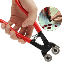 New 8inch Stained Mosaic Glass Cutter Nipper Tile Wheeled Plier + 2 Cutter Wheel