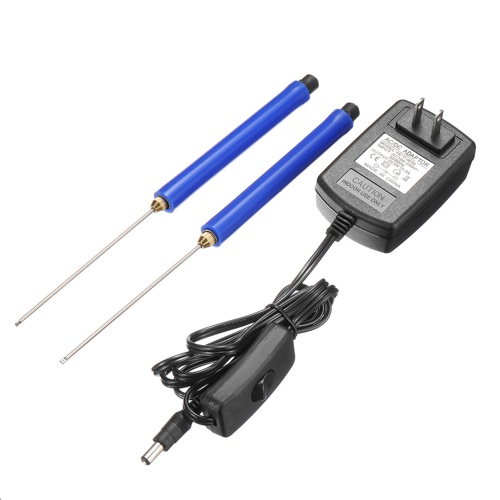 New 2Pcs Electric Foam Cutter 10Cm Cutting Pen With Electronic Adaptor Styrofoam Cut 623414360586