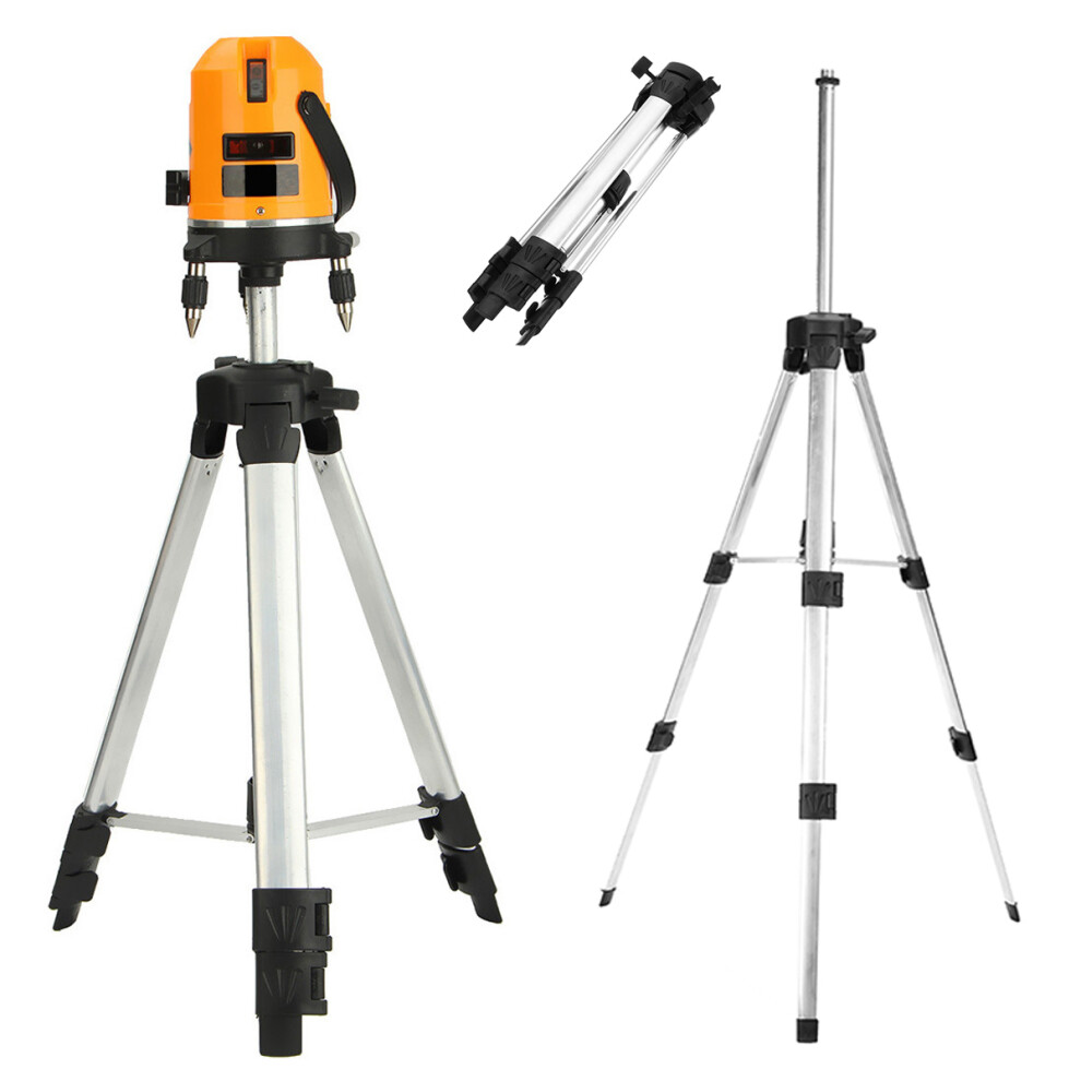 New Level Tripod Holder Stand Mount Telescopic Aluminium Alloy For Self Leveling Laser Silver 729601515941