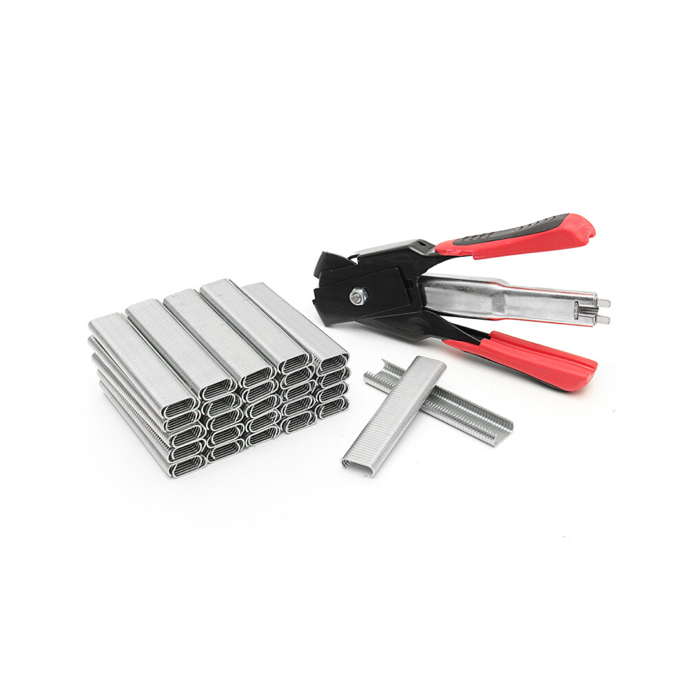 New Hog Ring Fastener Gun Cage Hencoop Birdcage Pliers Seal Ring Clamp Pet Nail Pliers W/2500 C Clips 623414370431