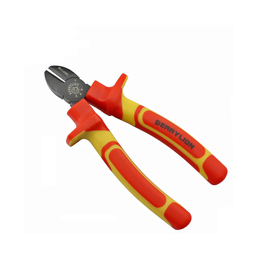 New Berrylion 6Inch 150Mm Cutting Pliers Vde Insulated Diagonal Wire Cutters Cr-V With Tpe Handle 623414368841