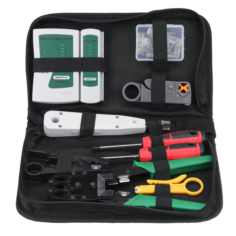 New Lan Network Cable Tester Crimp Crimper Plier Kit Cat5 Rj45 Rj11 Rj45 Hand Tool 623414370097