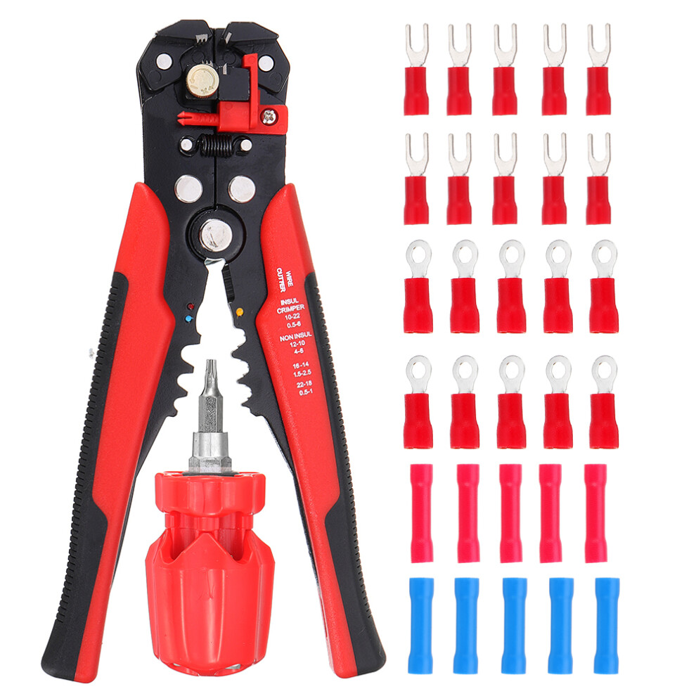 New Multifunctional Stripping Tool Automatic Adjusting Wire Stripper Crimping Plier Terminal 0.2-6.0Mm 24-10Awg 623414369503