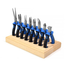 New NEWACALOX 8Pcs 4.5inch Precision Pliers Set Mini Pliers Diagnoal Pliers Wire Cutting Long Nose Pliers Jewelry Making DIY Hand Tool Kit