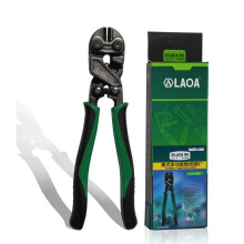 New LAOA 8 Inch Bolt Cutters Cr-Mo Steel Wire Cutters 5.2MM Max Cutting Round Nose Scissors 58HRC with Black Coating Treatment