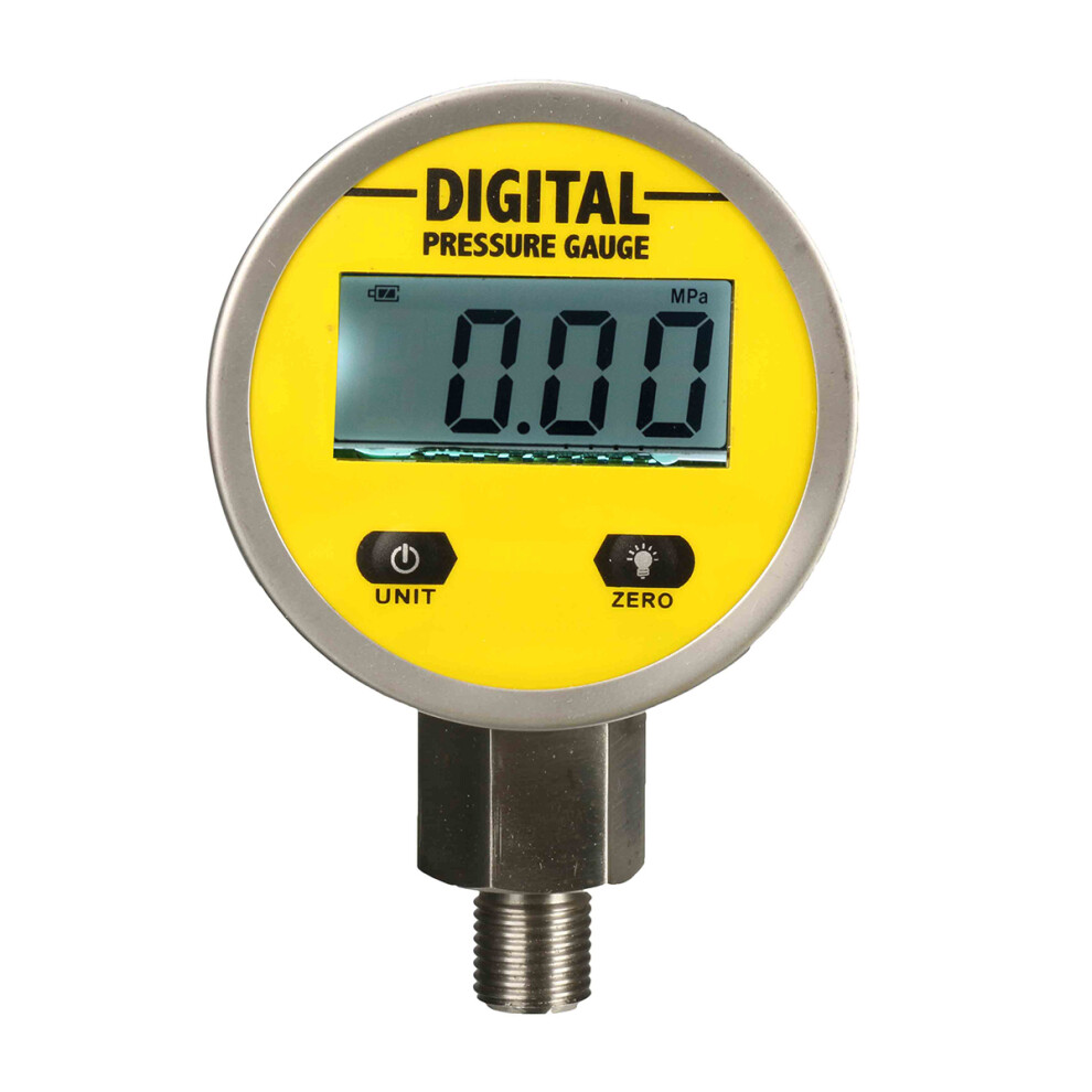 New Digital Hydraulic Pressure Gauge 0-250BAR 25Mpa 3600PSI BSP1/4inch Base Entry