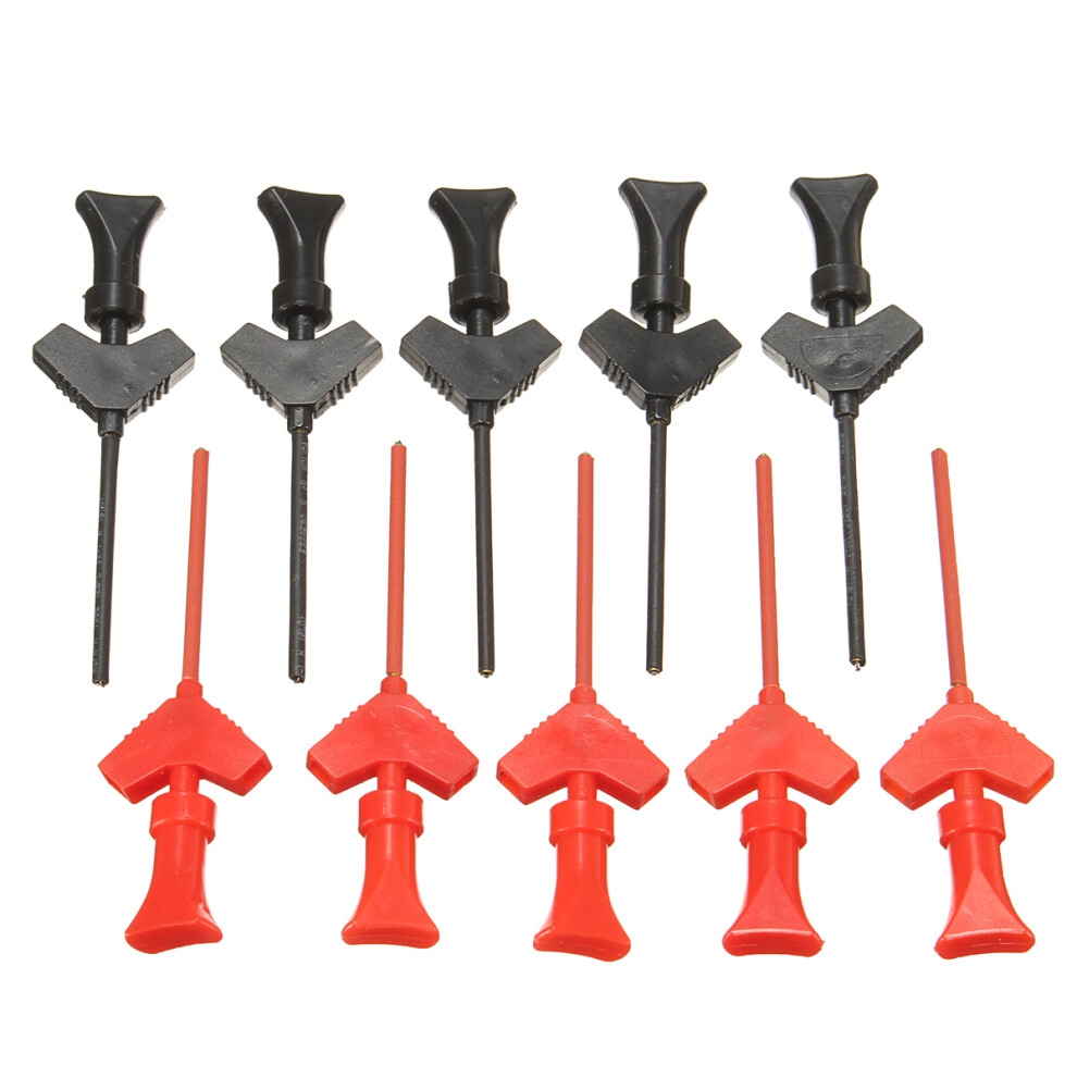 New P5003 10Pcs Mini Grabber Smd Ic Test Hook Clip Jumper Probe Logic Analyzer 729601513176